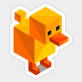 Cube Rubber Duck Blocks Sticker